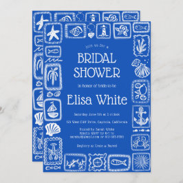 LoveNotes aus Sea Modern CUSTOM QR Brautparty Einladung