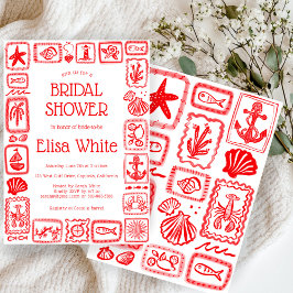 LoveNotes vom Sea Brautparty Modernes CUSTOM Einladung