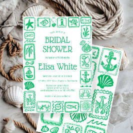 LoveNotes vom Sea Brautparty Modernes CUSTOM Einladung