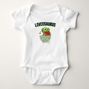 Loveosaurus Valentinstag Dinosaurier Dino Niedlich Baby Strampler
