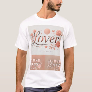 Lover Aesthetic Floral T - Shirt - Romantic Rose D