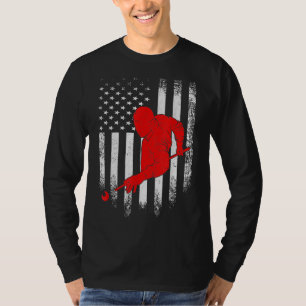 Lover  American Flag Billiards Geschenk T-Shirt