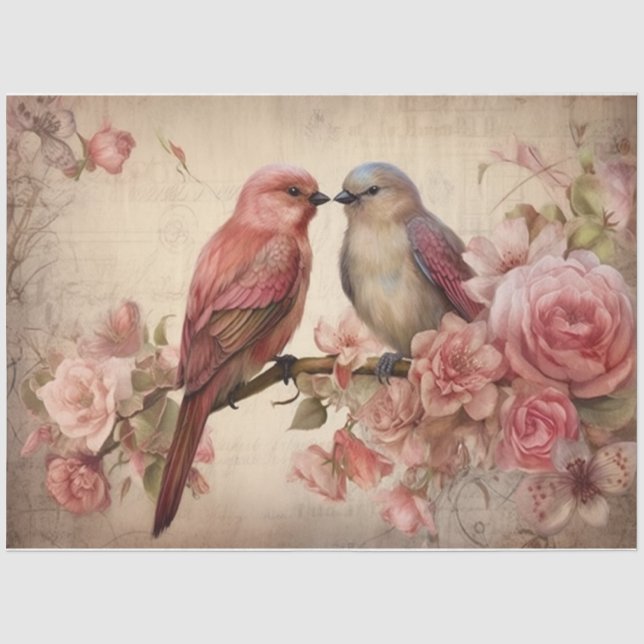 Lover Birds Seidenpapier (Vorderseite)