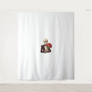 Lover Bones - Funny Romantic Skeletts Wandteppich