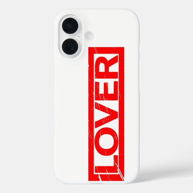 Lover Briefmarke Case-Mate iPhone Hülle (Rückseite)