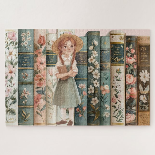 Lover buchen | Anne von Green Gables | Blumenbüche Puzzle (Horizontal)