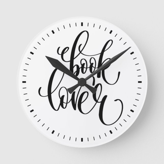Lover buchen runde wanduhr (Vorderseite)