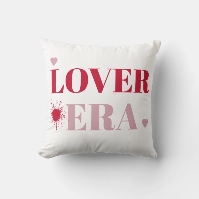 Lover Era Valentine's Day | Pink & Red Hearts  Kissen (Vorderseite)