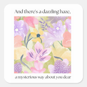 Lover Floral Lyric Sticker
