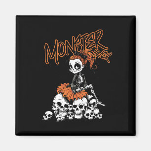 Lover Fun Skeleton Ghoul Niedliches Vintages Hallo Magnet