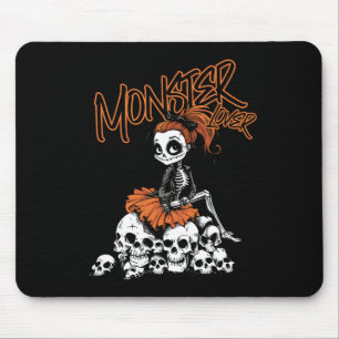 Lover Fun Skeleton Ghoul Niedliches Vintages Hallo Mousepad