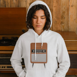 Lover für Vintage Radio Retro Music aus dem Mittel Hoodie