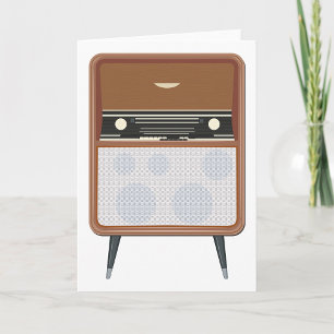 Lover für Vintage Radio Retro Music aus dem Mittel Karte