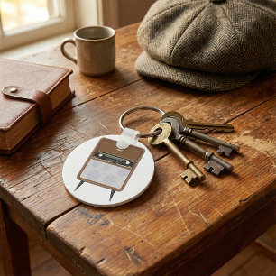 Lover für Vintage Radio Retro Music aus dem Mittel Schlüsselanhänger