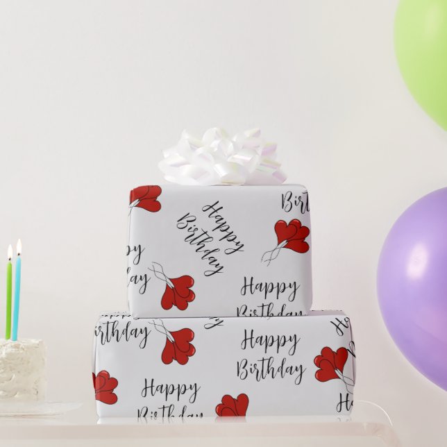 Lover Geburtstag Geschenkpapier (Partygeschenke)