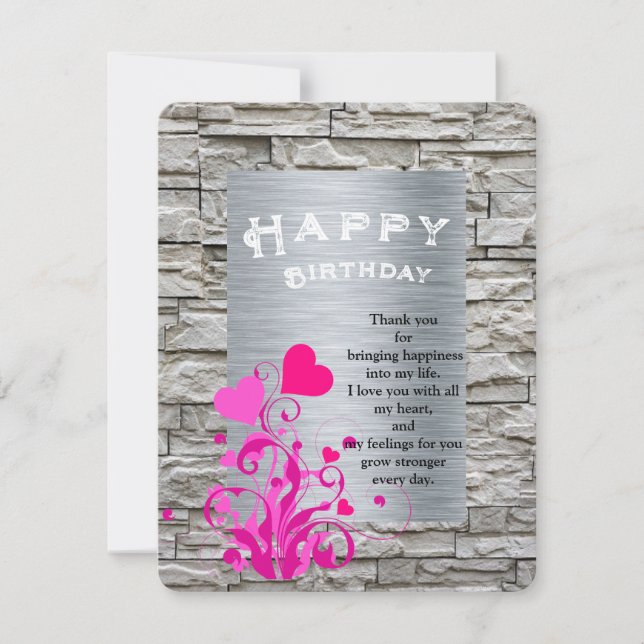 Lover-Geburtstagskarte Karte (Vorderseite)