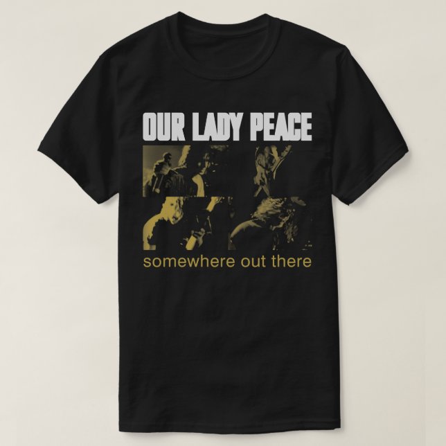 Lover gibt unserem Lady Rock Band ein Friedensgesc T-Shirt (Design vorne)