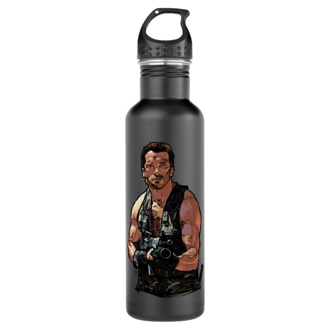 Lover Gift Arnold Schwarzenegger Edelstahlflasche (Vorderseite)