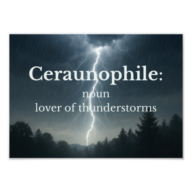 Lover of Thunder Storms Fotodruck (Vorne)