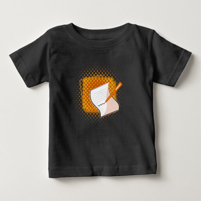 Lover schreiben baby t-shirt (Vorderseite)