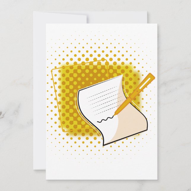 Lover schreiben einladung (Vorderseite)