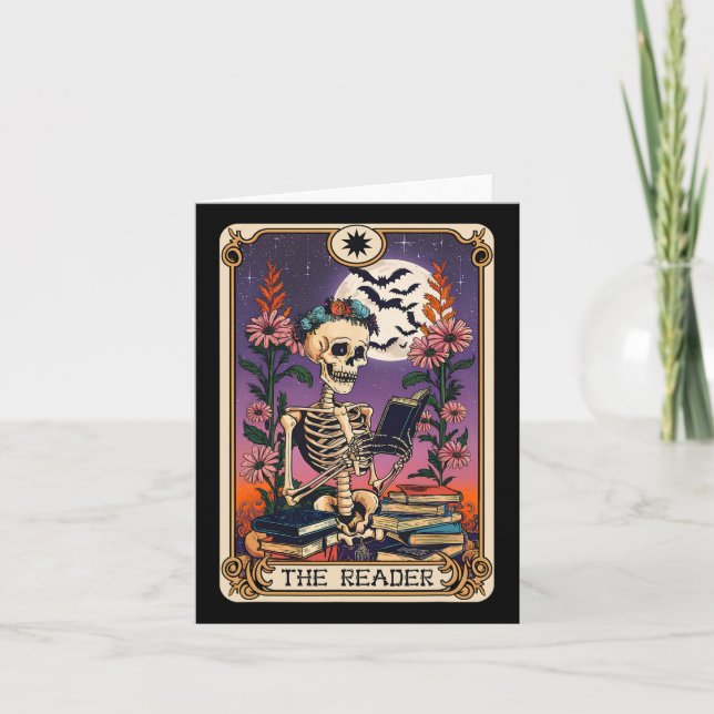 Lover Tarot Card The Reader Mystic Funny Skel Karte (Vorderseite)