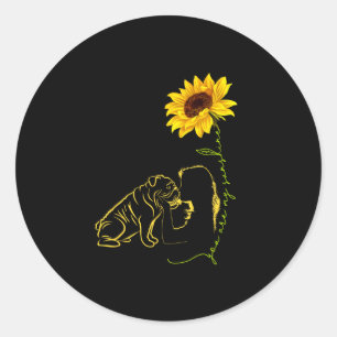Lover-you are my Sunshine-best Idea for Dog Mama Runder Aufkleber