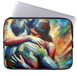 Lover's Embracing ai Oil Paint Style Laptopschutzhülle
