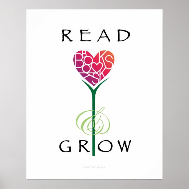 Lover's Heart® Read Books Poster (Vorne)