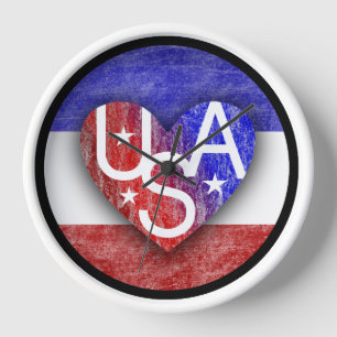 Lover's Heart® USA.A. Lover's Clock Uhr