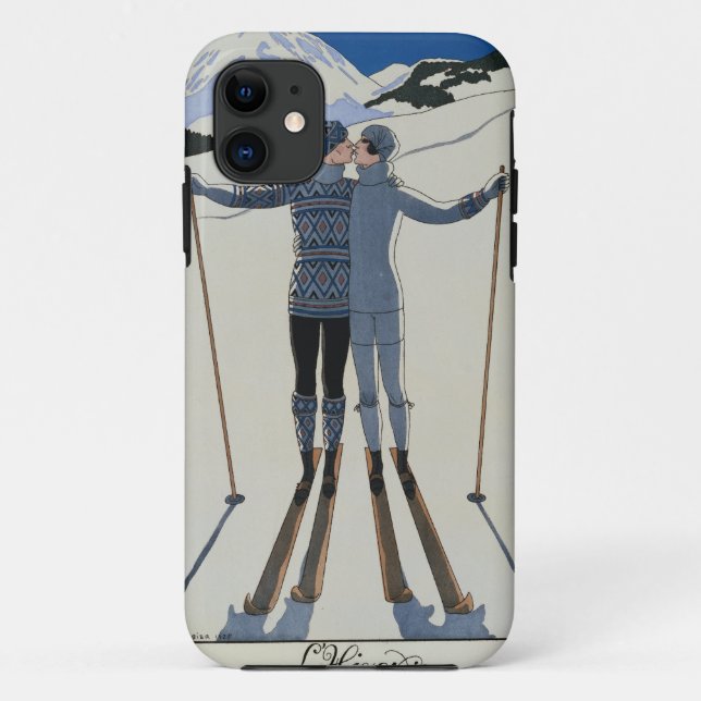 <Lovers in the Snow> durch Georges Barbier Case-Mate iPhone Hülle (Rückseite)