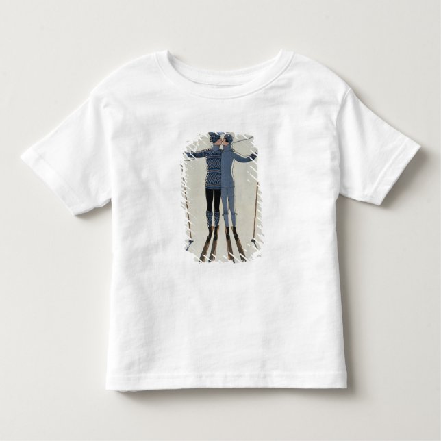 <Lovers in the Snow> durch Georges Barbier Kleinkind T-shirt (Vorderseite)