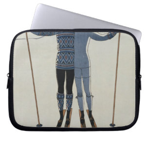<Lovers in the Snow> durch Georges Barbier Laptopschutzhülle