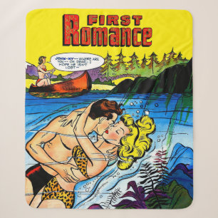 Lovers Ocean Romance Vintage Comicen Sherpadecke