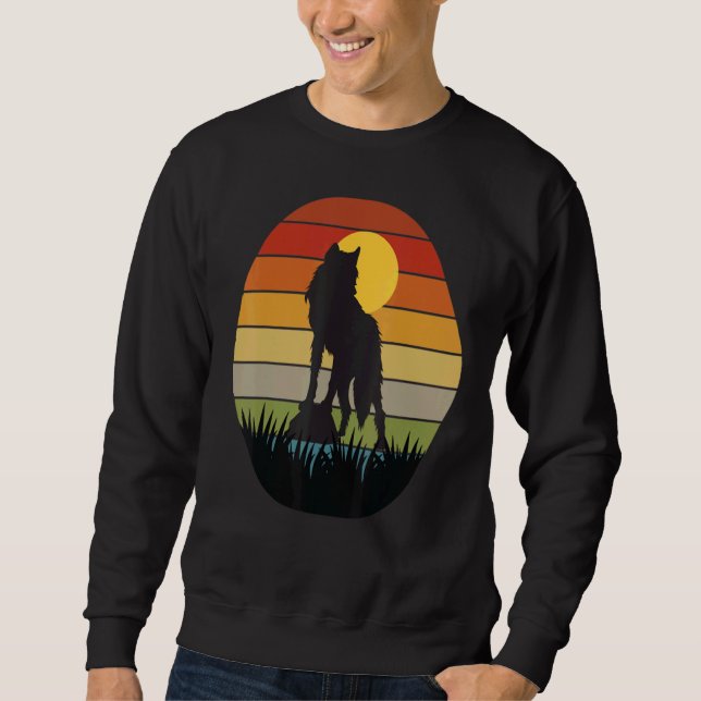 Loves Wolves wolf Face 10 Sweatshirt (Vorderseite)