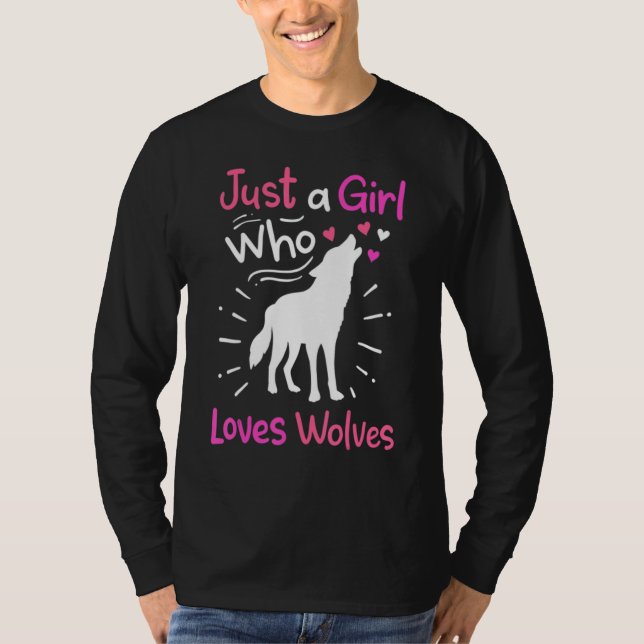 Loves Wolves wolf Face 14 T-Shirt (Vorderseite)