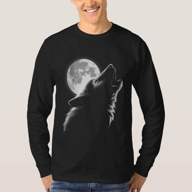 Loves Wolves wolf moon 3 T-Shirt (Vorderseite)