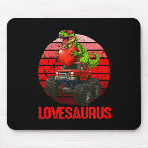 Lovesaurus Dinosaur-Monstertruck Valentinstag Klei Mousepad