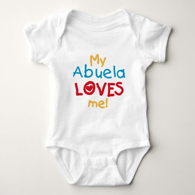 LOVESMEabuela Baby Strampler (Vorderseite)