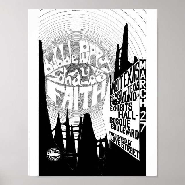 LoveStreetLightCircusflyer WacoShowMar27'69 Poster (Vorne)