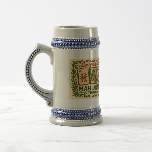 Lovettsville Mah Jongg Stein Bierglas (Links)