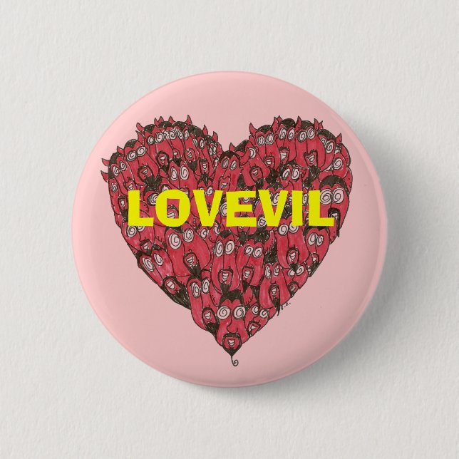 Lovevil Knopf Button (Vorderseite)