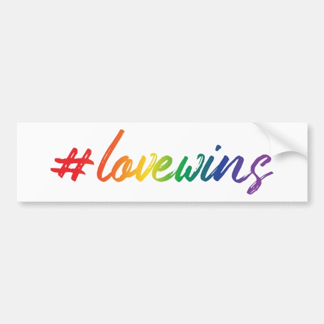 #LoveWins Autoaufkleber (Vorne)