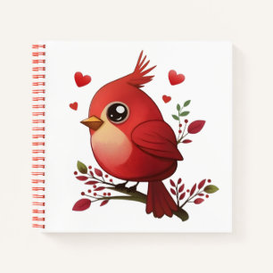 Lovey-Dovey Red Kardinal Notizbuch