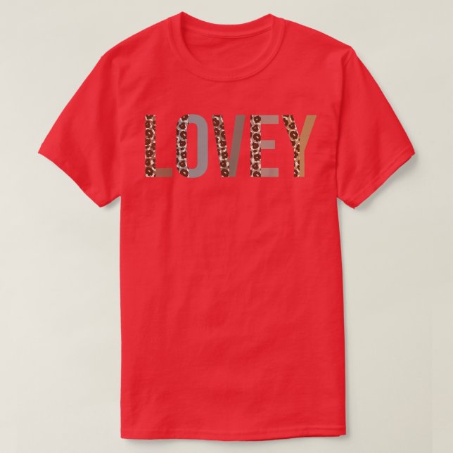 Lovey Leopard Print Mama Niedlich Mütter Day Funny T-Shirt (Design vorne)