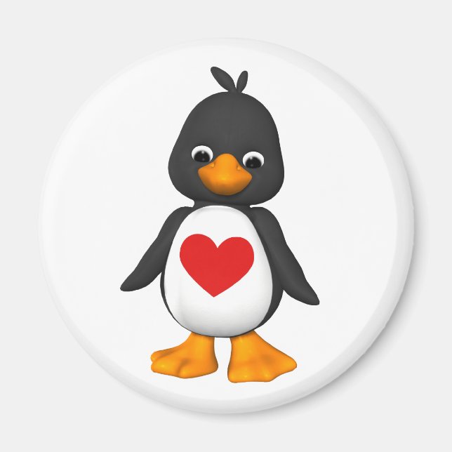 Lovey The Pinguin Magnet (Vorne)