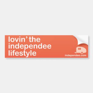 "Lovin" der independee Lebensstil Autoaufkleber