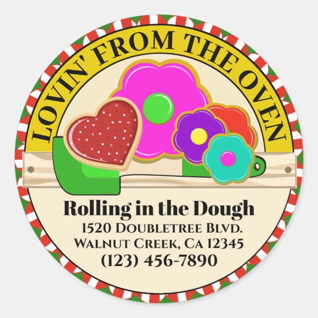 Lovin' From Oven Food Aufkleber (Vorderseite)
