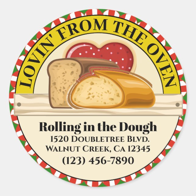 Lovin' From Oven Food Aufkleber (Vorderseite)