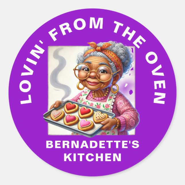 Lovin' From Oven Runder Aufkleber (Vorderseite)